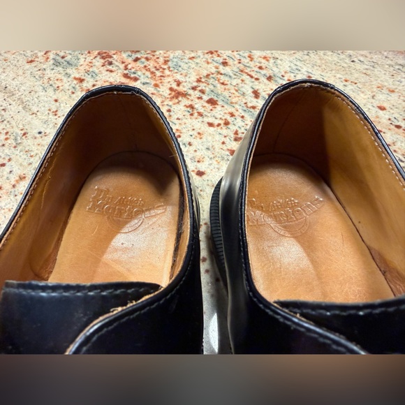 Dr Martens Ally Black Leather Derby Creeper Wingtip Shoes Men’s Size 7/Women’s 8 - Picture 11 of 15